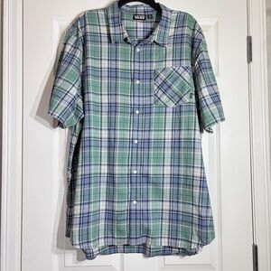 Vans Casual Button Up Plaid Shirt XXL